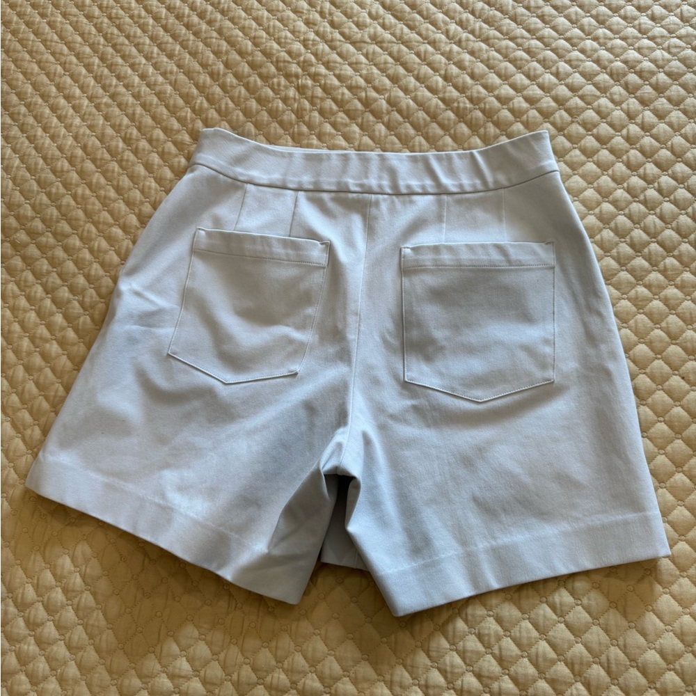 SPANX White Shorts Relaxed Fit Lightweight